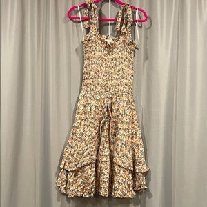 Altar'd State Floral Ruffle Mini Dress